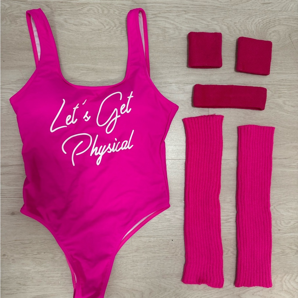Barbie halloween workout costume bathing suit
